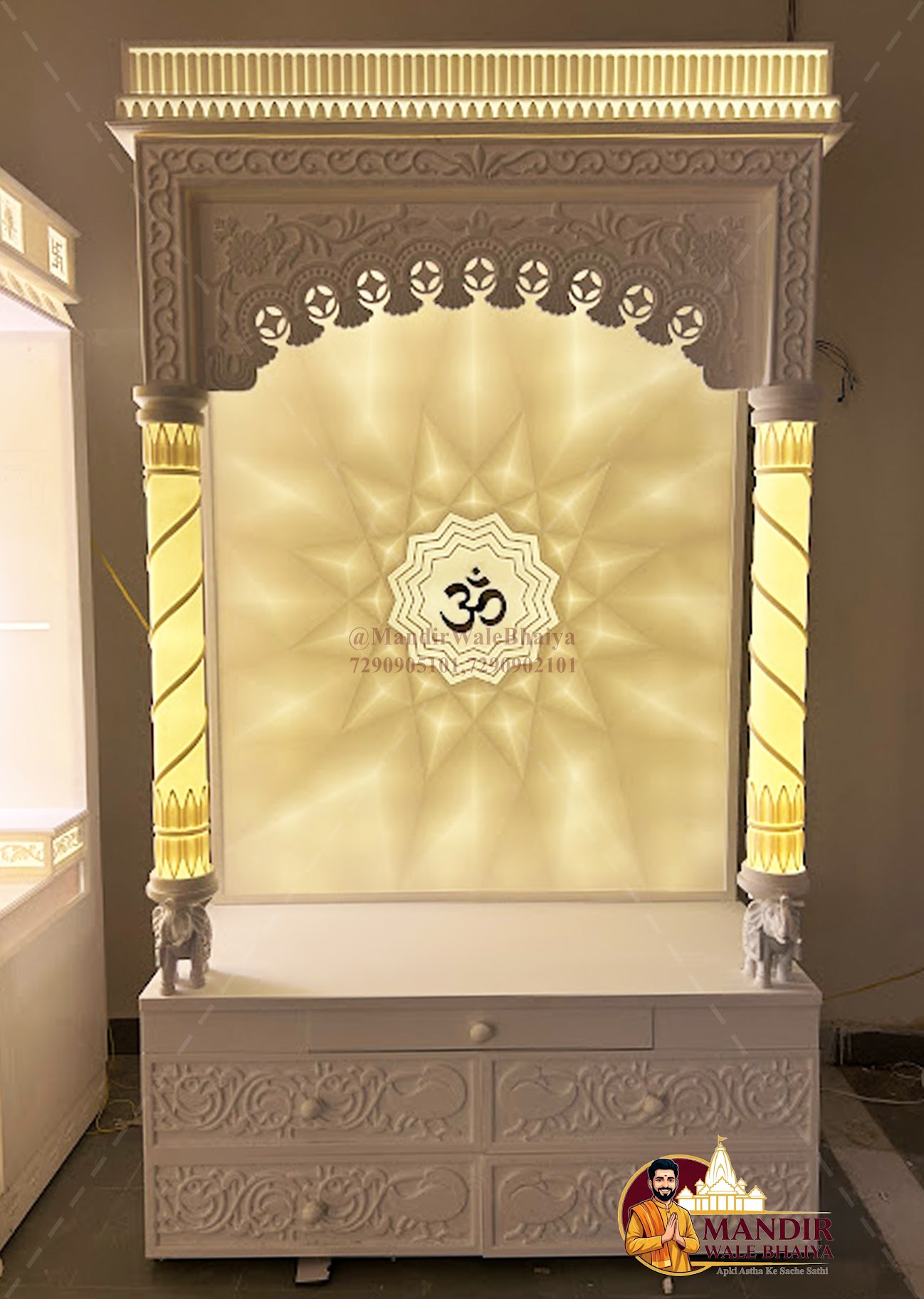 Corian Mandir Design